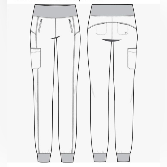 Healing Hands Jogger Scrubs for Women Six Pocket Tara Scrub Pant Sz XLT - Picture 5 of 14